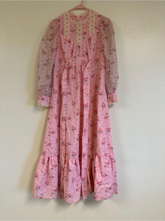 Dresses & Skirts - Vintage Gunne Sax Style Cottage Core Floral Print Dress